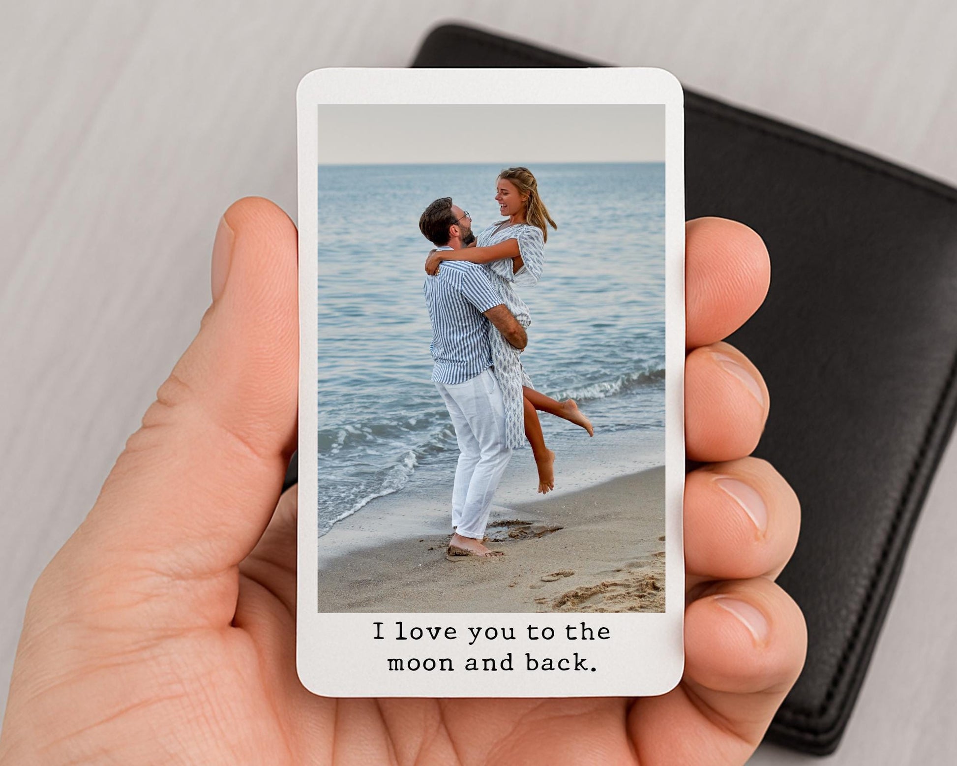 Valentine's Personalised Photo Wallet Card Couple Wedding Anniversary Gift