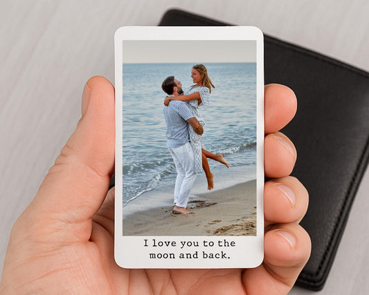 Valentine's Personalised Photo Wallet Card Couple Wedding Anniversary Gift