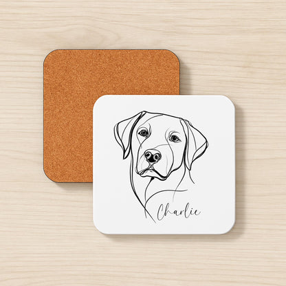Labrador Personalised Mug Line Art Dog Gift