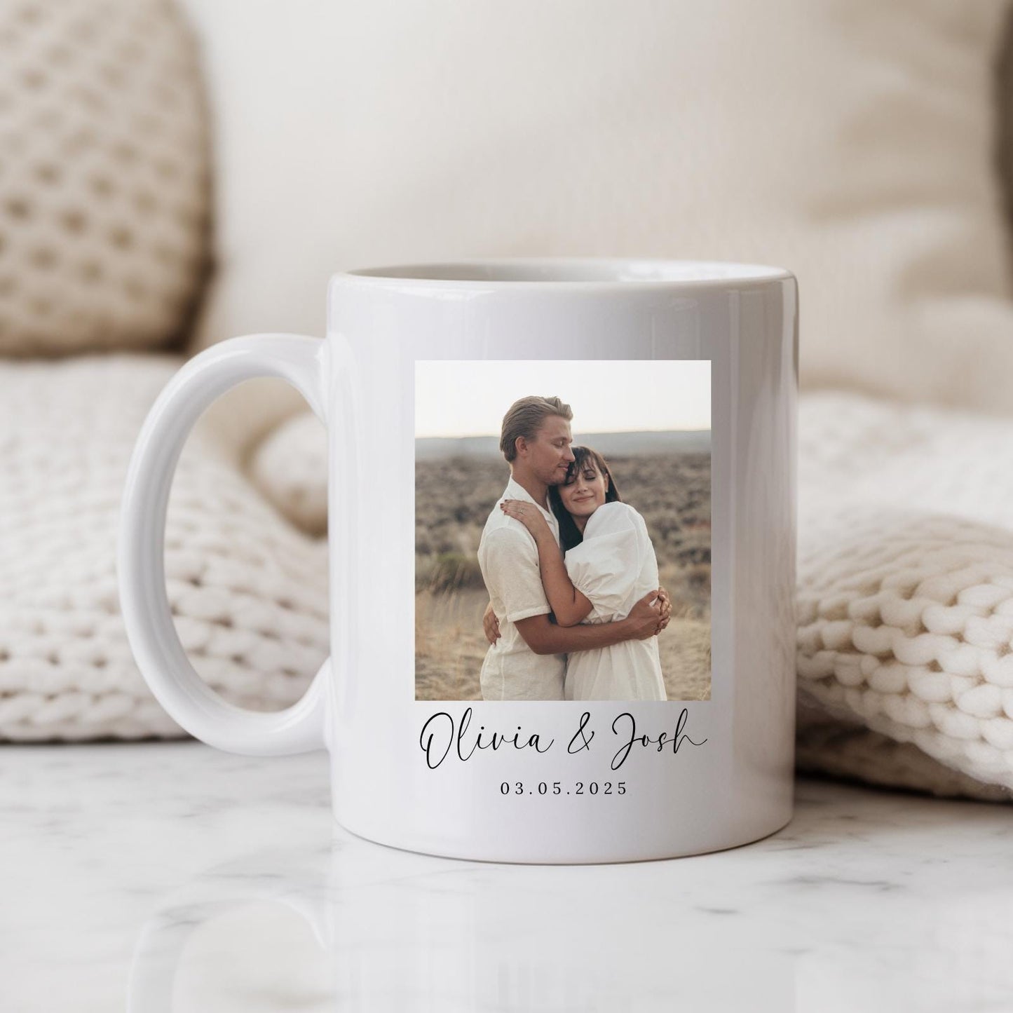 Valentine's Day Personalised Photo Mug Couple Photo Gift