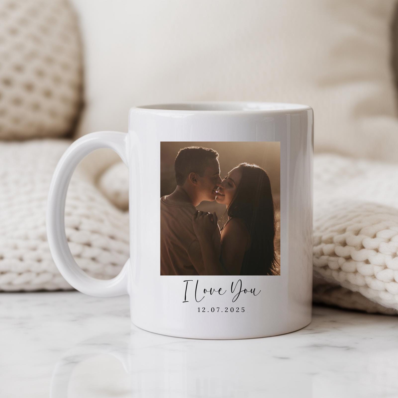 Valentine's Day Personalised Photo Mug Couple Photo Gift