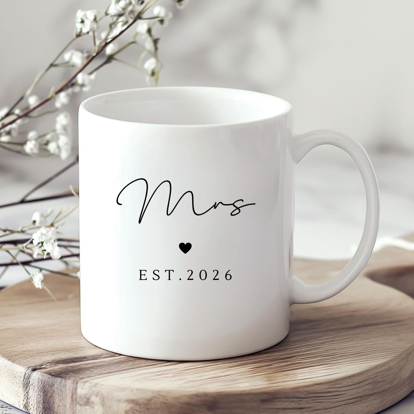 Mr & Mrs Mug Personalised Wedding Newly Weds Gift