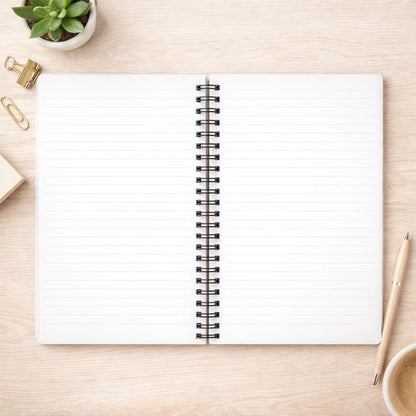 Personalised Notebook: Monogram Initial Floral Notepad Gift