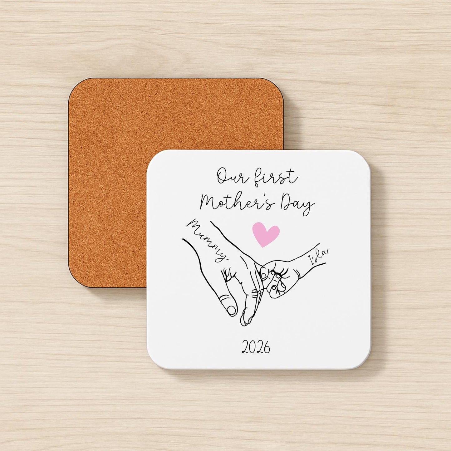 First Mother's Day Personalised Mug Holding Hands 2025 Mummy & Baby