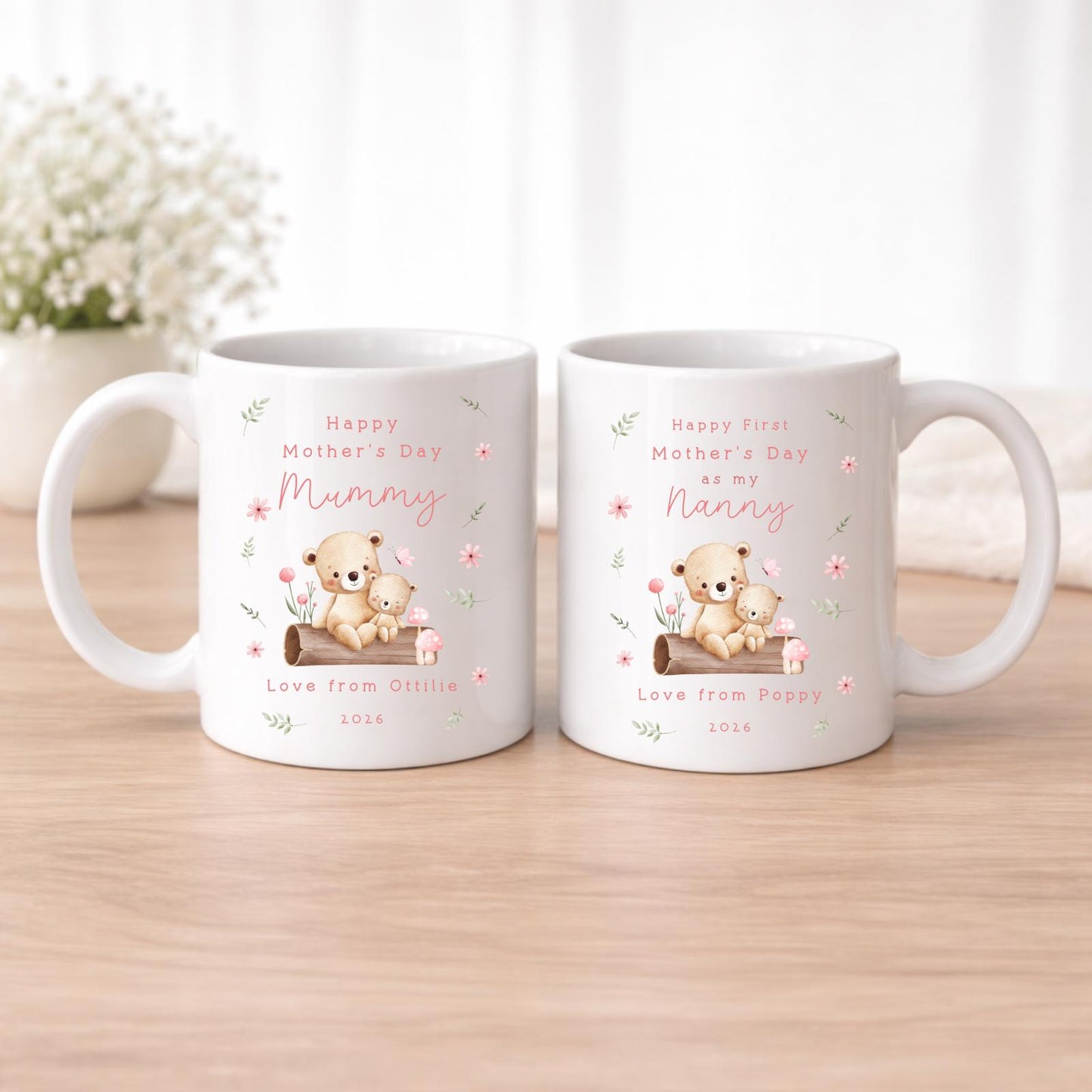 Mother's Day Personalised Mug First As Grandma Granny Nanny Mummy Grandchild Gift For Mum