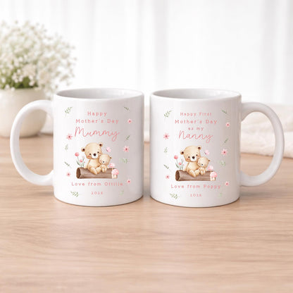 Mother's Day Personalised Mug First As Grandma Granny Nanny Mummy Grandchild Gift For Mum