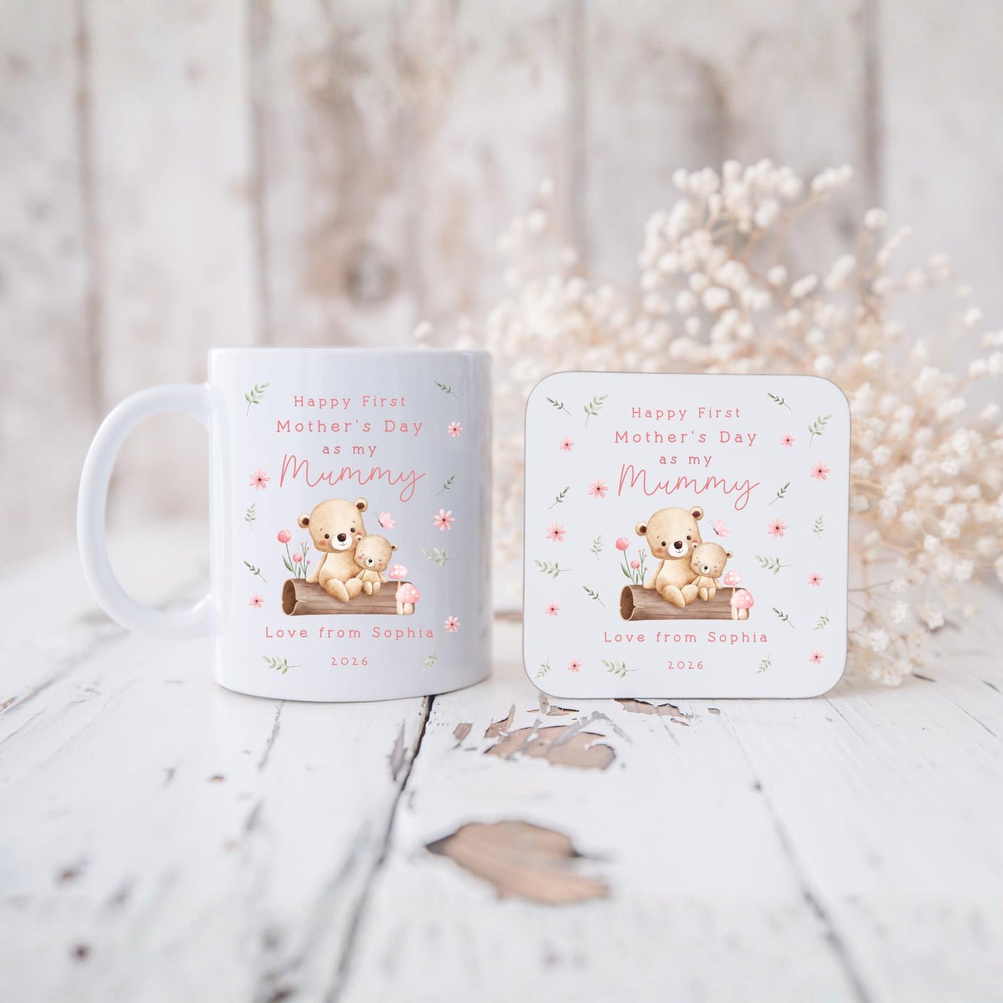 Mother's Day Personalised Mug First As Grandma Granny Nanny Mummy Grandchild Gift For Mum