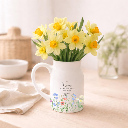Personalised Vase Grandma Nanny Auntie Ceramic Flower Jug Mother's Day Gift