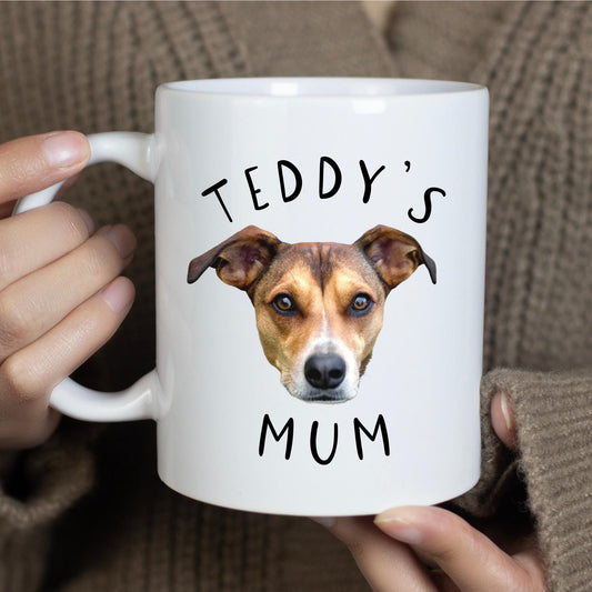 Personalised Dog Photo Mug: Custom Pet Gift for Dog Mum