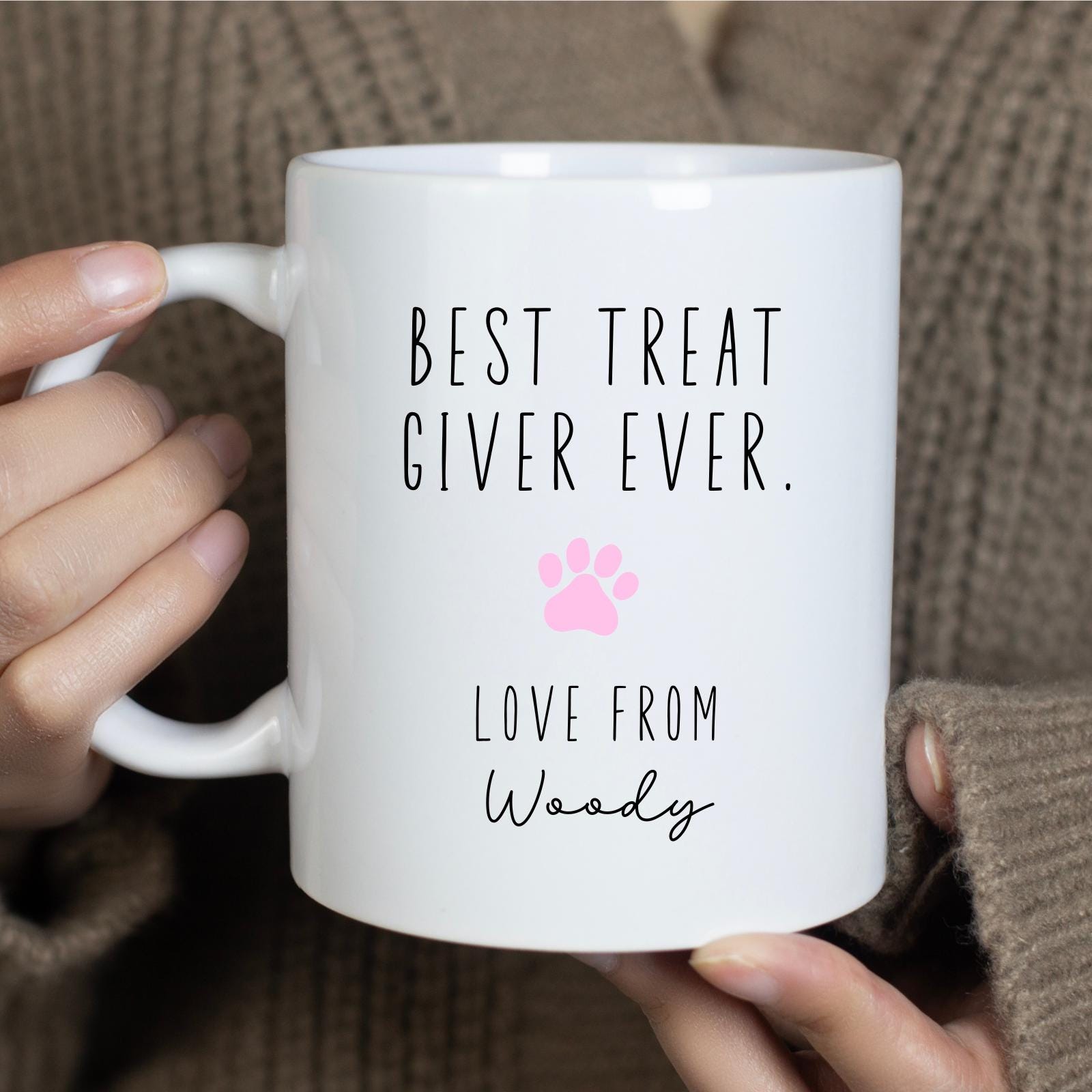 Personalised Dog Mum Photo Mug - Best Treat Giver Mother's Day Birthday Gift From The Dog