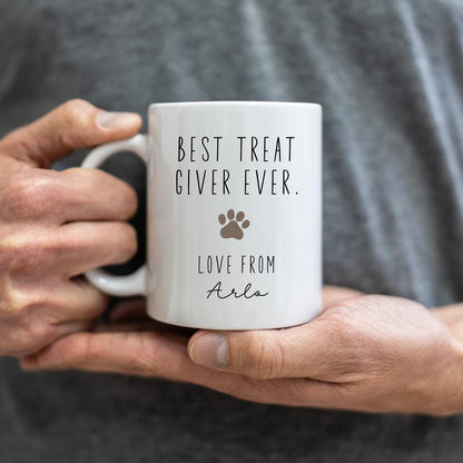 Personalised Dog Mum Photo Mug - Best Treat Giver Mother's Day Birthday Gift From The Dog
