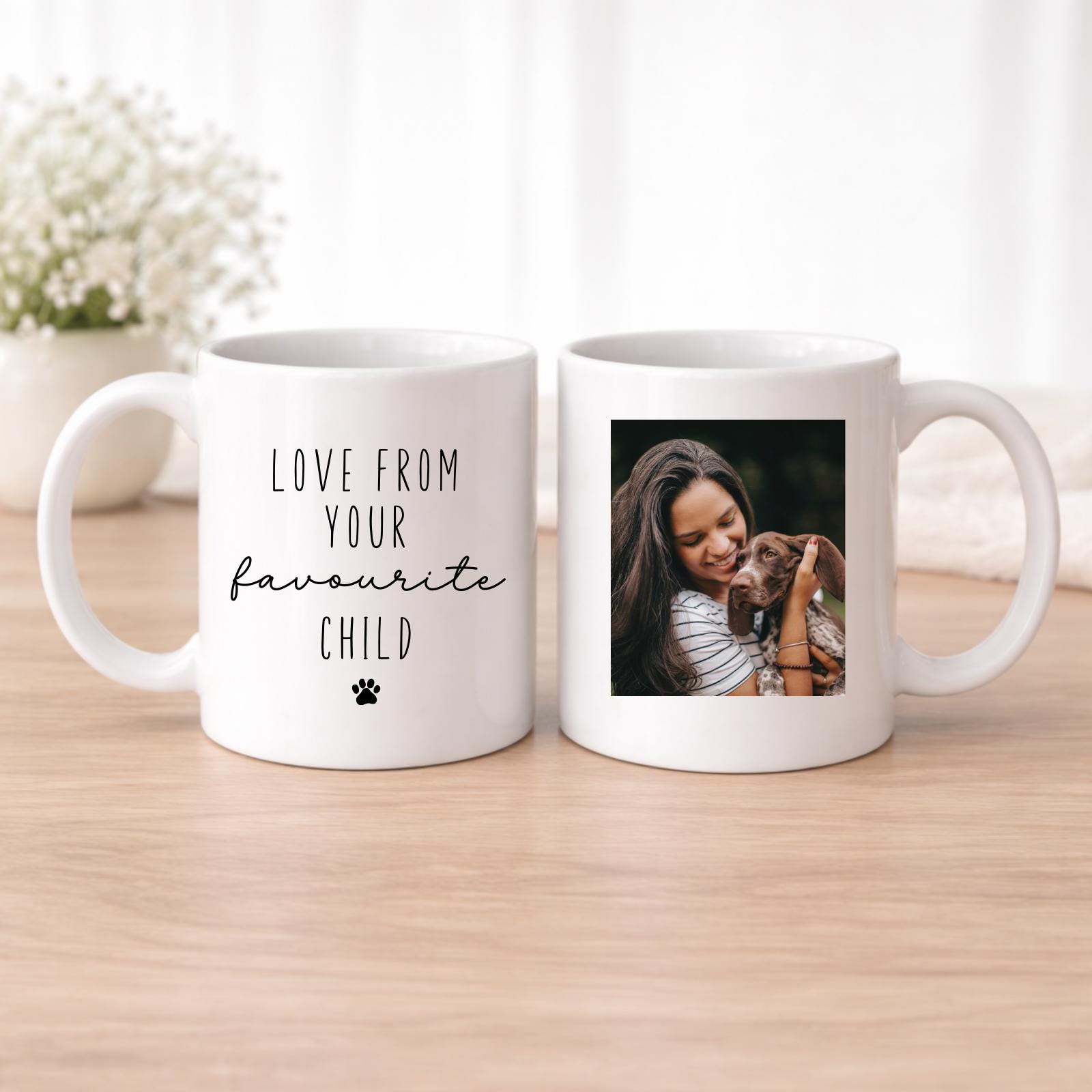 Personalised Dog Mum Photo Mug - Favourite Child Mother's Day Birthday Gift From The Dog