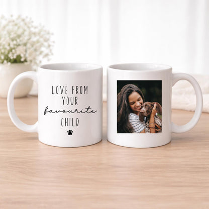 Personalised Dog Mum Photo Mug - Favourite Child Mother's Day Birthday Gift From The Dog