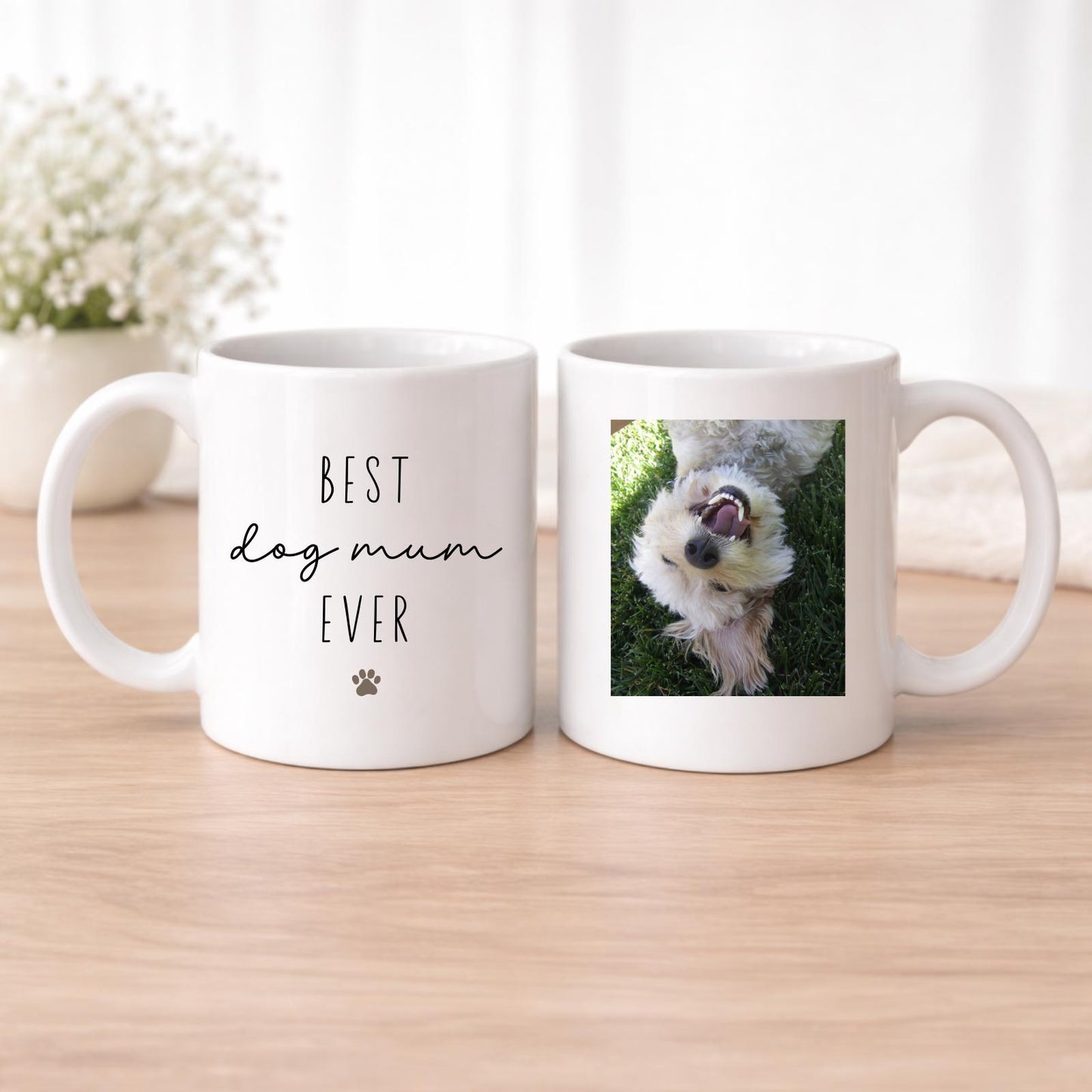 Personalised Dog Mum Photo Mug - Mother's Day Birthday Gift From The Dog