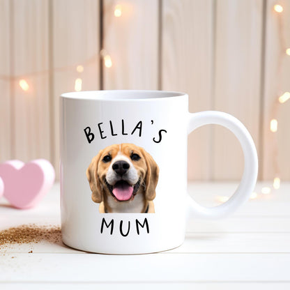 Personalised Dog Photo Mug: Custom Pet Gift for Dog Mum