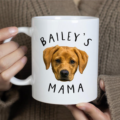 Personalised Dog Photo Mug: Custom Pet Gift for Dog Mum