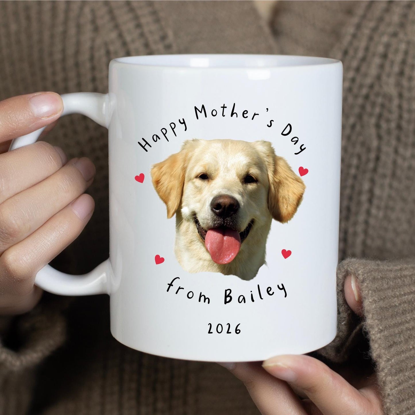 Personalised Dog Photo Mug - Happy Mother's Day From The Dog Gift