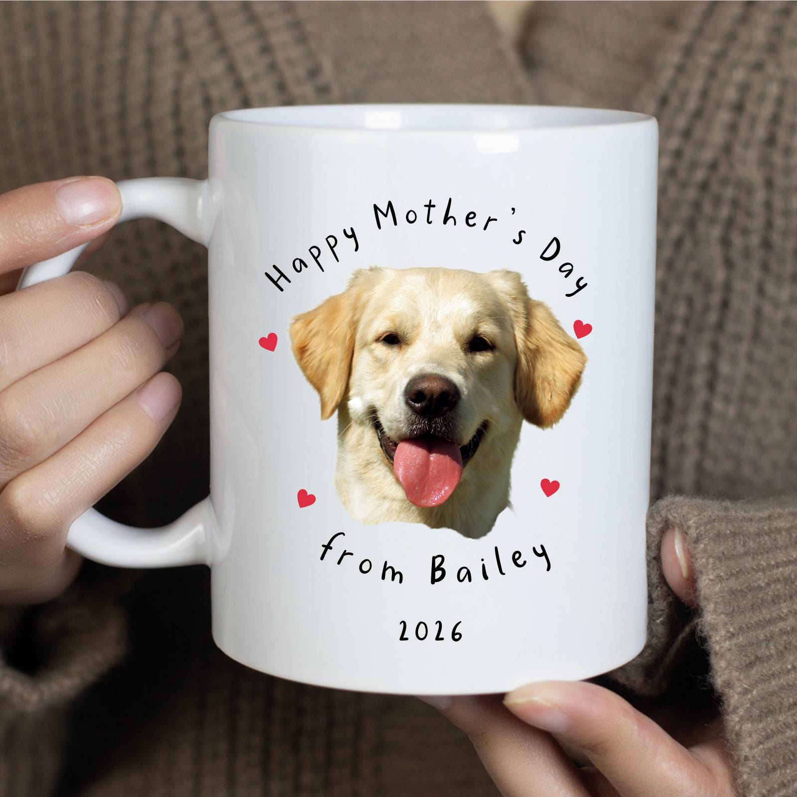 Personalised Dog Photo Mug - Happy Mother's Day From The Dog Gift