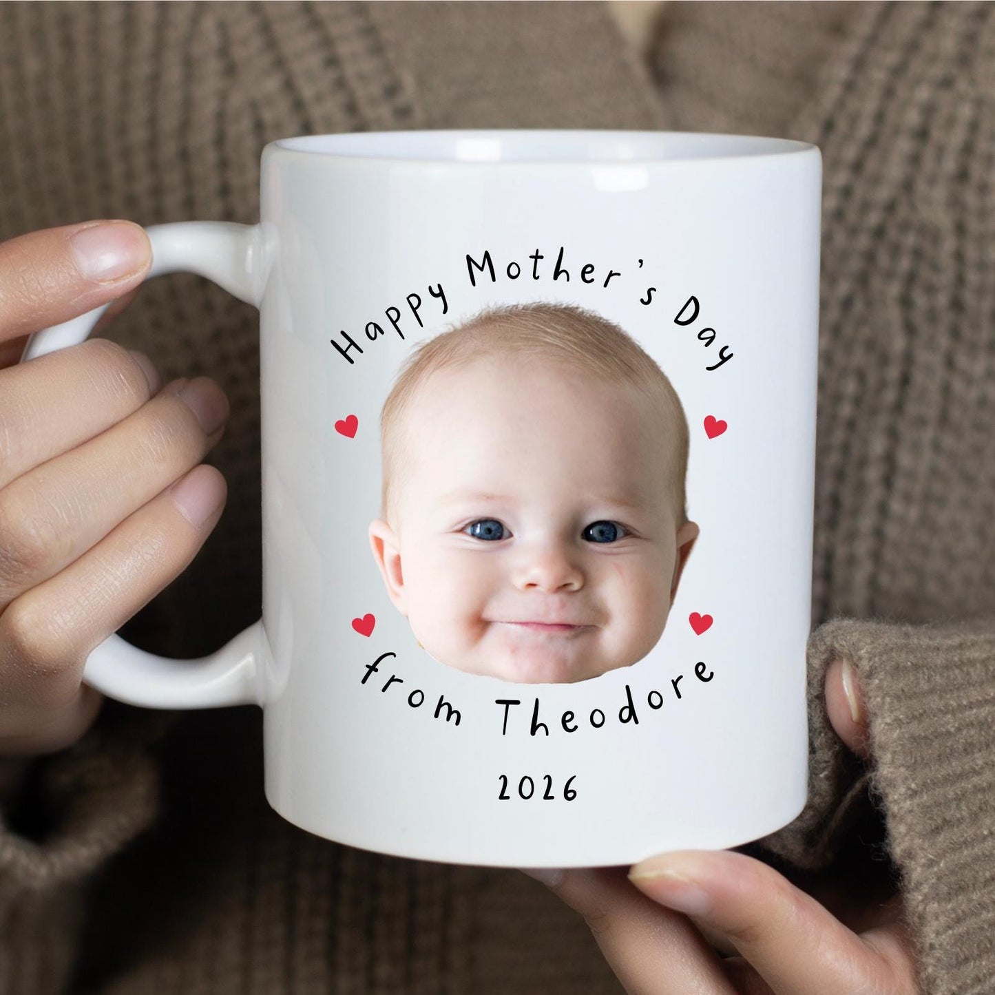 Personalised Baby Photo Mug - Happy First Mother's Day Gift 2026