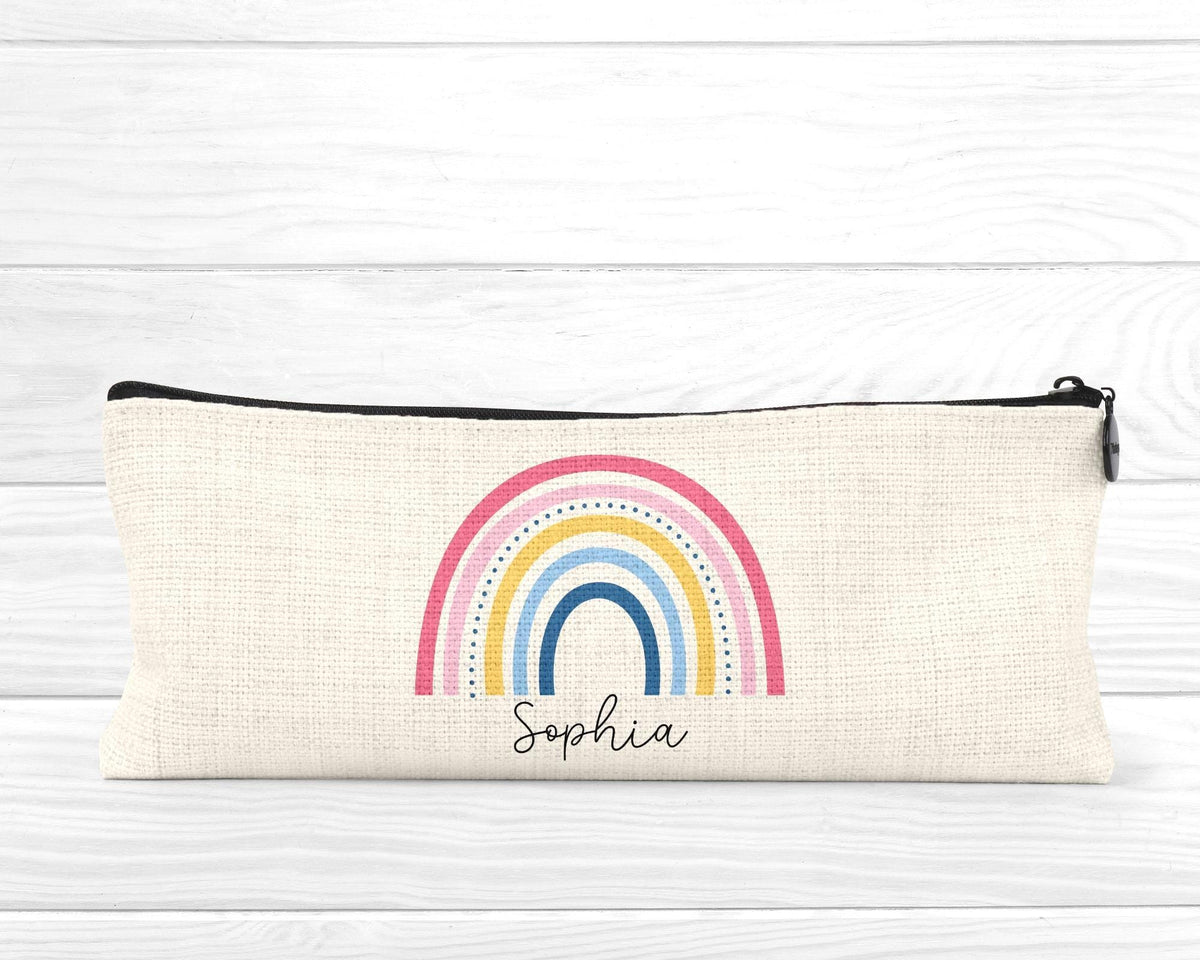 Personalised Teacher Pencil Case: End of Term Gift, Linen Stationery