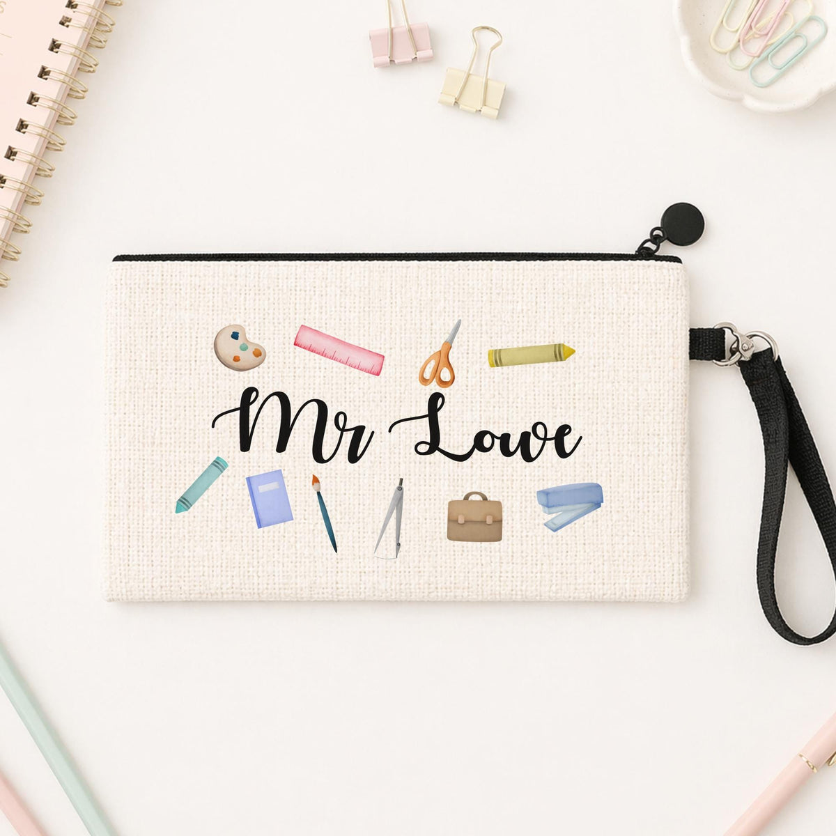 Teacher Thank you Gift Personalised Pencil Case With Name