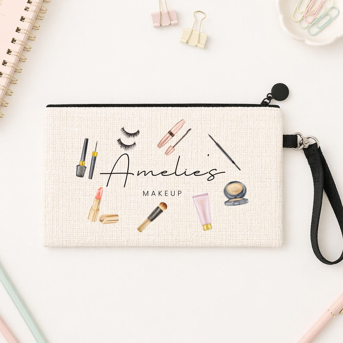 Personalised Makeup Pouch Cosmetics Bag Girls Birthday Gift