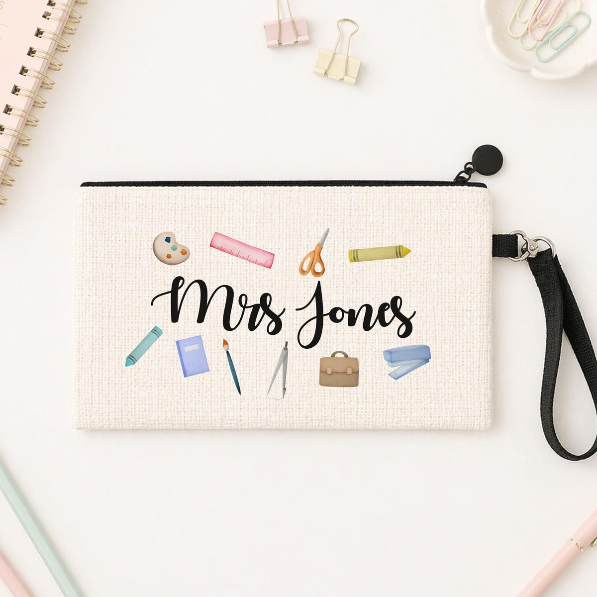 Teacher Thank you Gift Personalised Pencil Case With Name