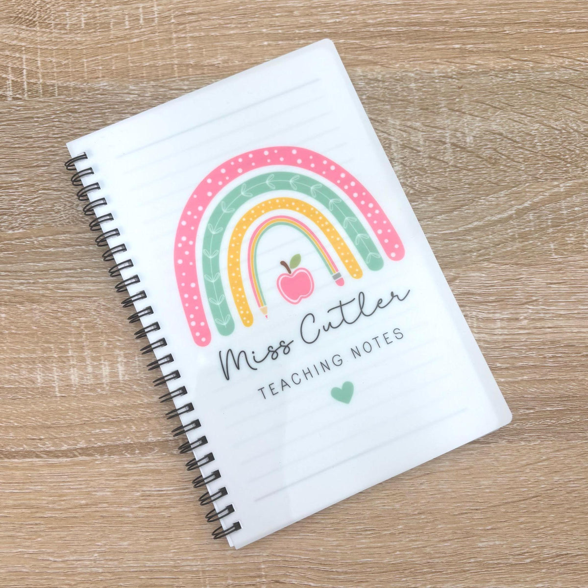 Personalised Teacher Notebook: End of Term Gift, A5/A4 Notepad