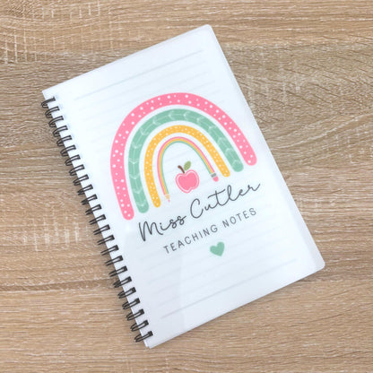 Personalised Teacher Notebook: End of Term Gift, A5/A4 Notepad