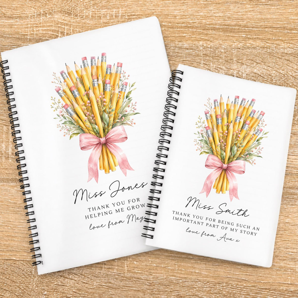 Personalised Teacher Gift Notebook End of Term School Term Notepad