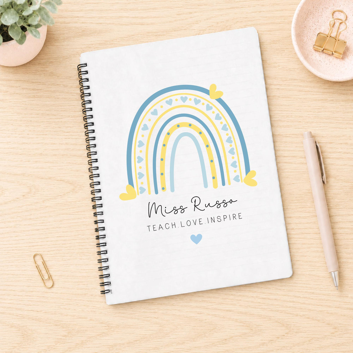 Personalised Teacher Notebook: End of Term Gift, Thank You Present