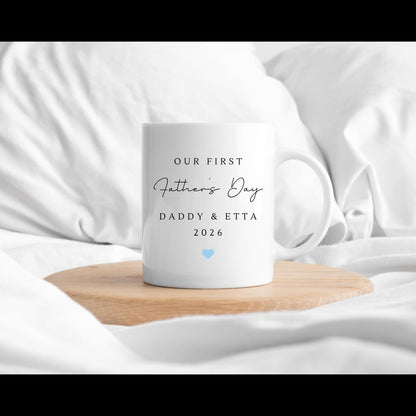 First Father's Day Mug Personalised Photo Daddy Baby Picture Gift