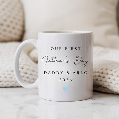 First Father's Day Mug Personalised Photo Daddy Baby Picture Gift