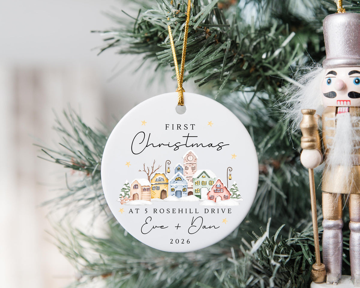 First Christmas In New Home Decoration Personalised Ornament Gift