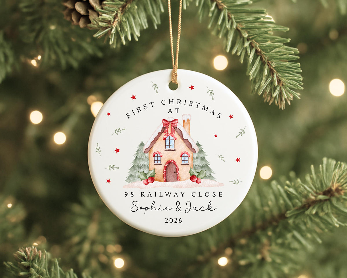 Personalised New Home Christmas Ornament Couple Moving House Gift