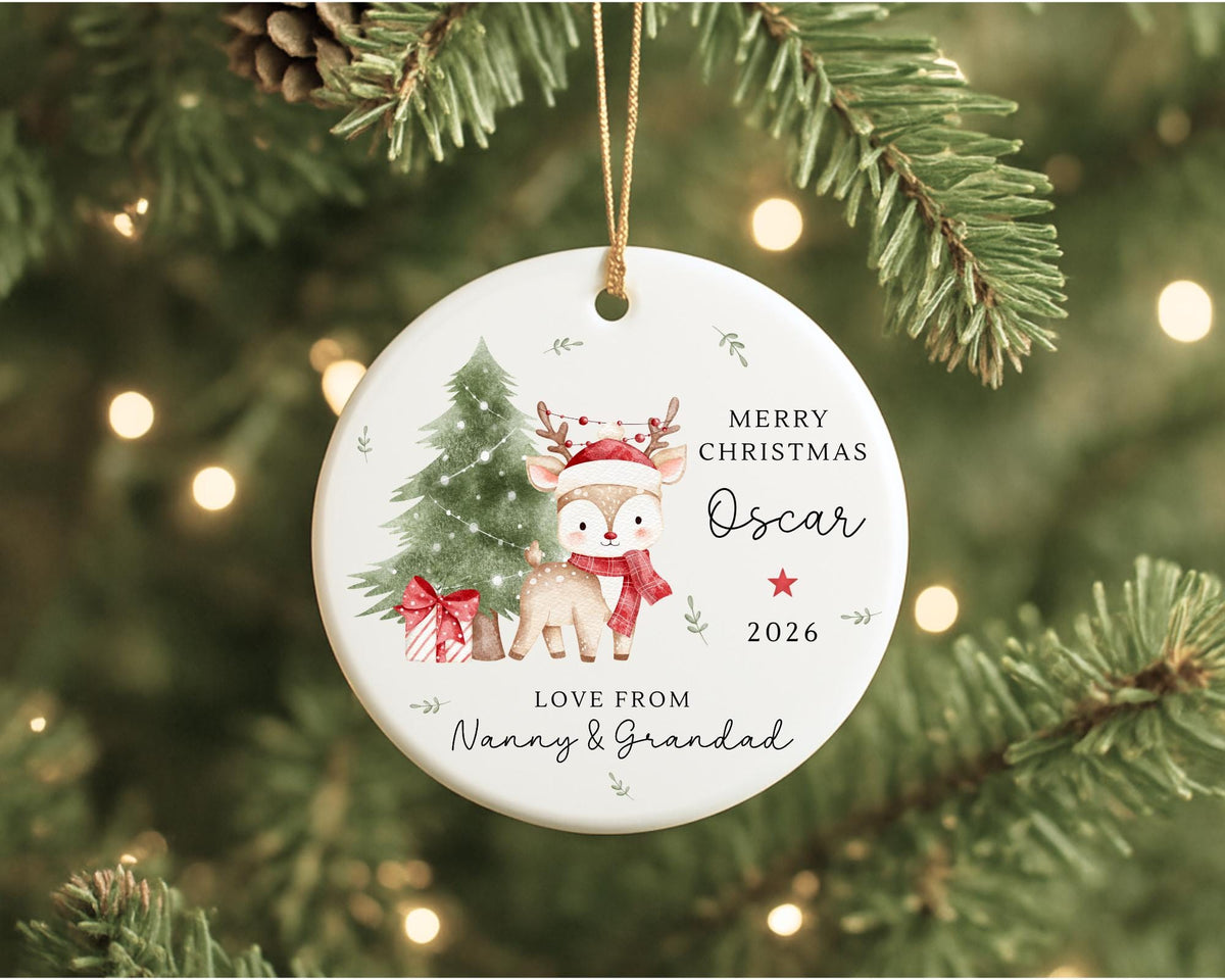 Personalised Children's Christmas Ornament Baby First Xmas Decoration 2025 Gift