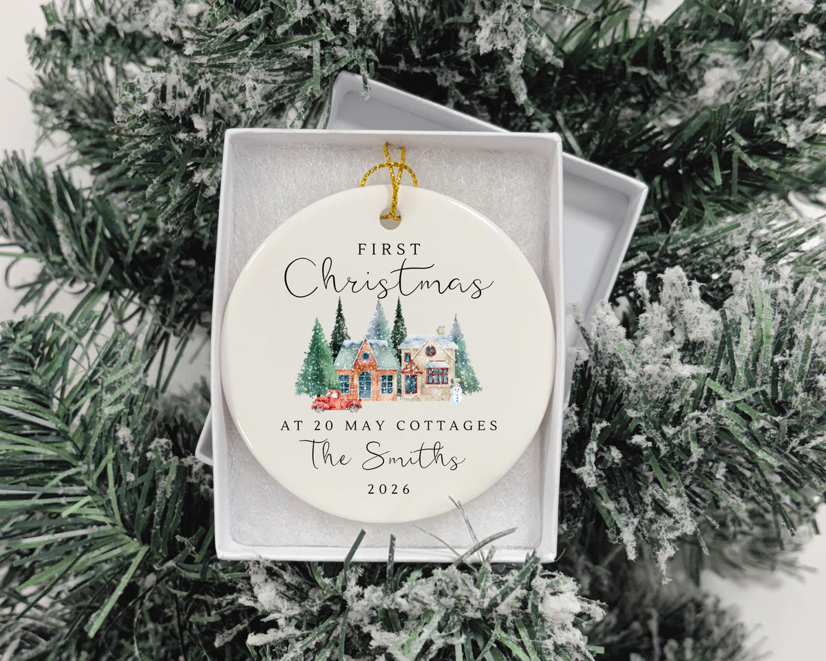 Personalised New Home Christmas Ornament Couple Moving House Gift