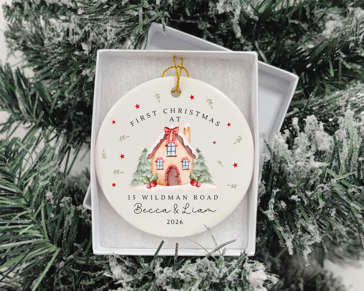 Personalised New Home Christmas Ornament Couple Moving House Gift