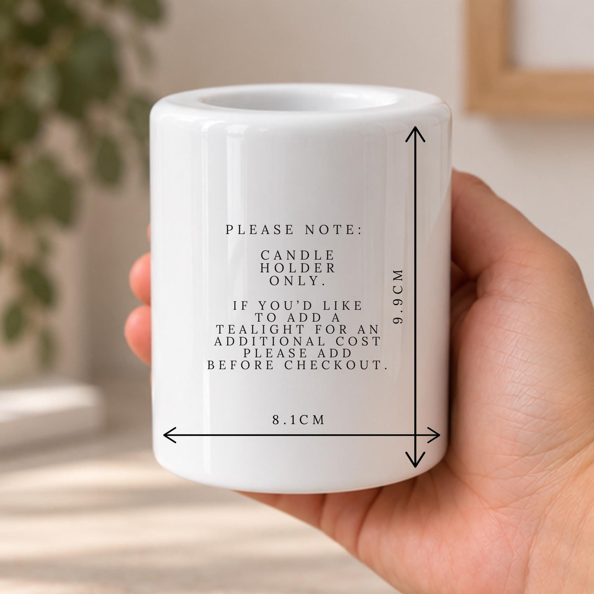 Personalised Engagement Tealight Candle Holder Engaged Couple Ceramic Keepsake Gift