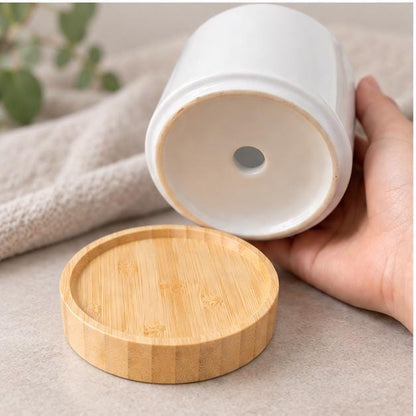 Personalised Engagement Plant Pot Engaged Couple Ceramic Planter Gift