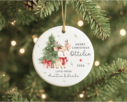 Personalised Children's Christmas Ornament Baby First Xmas Decoration 2025 Gift