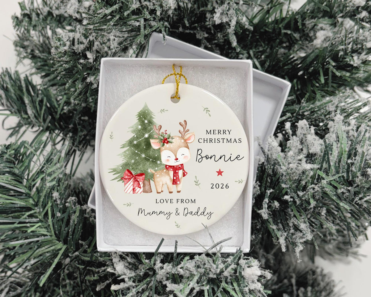 Personalised Children's Christmas Ornament Baby First Xmas Decoration 2025 Gift