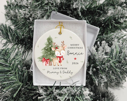Personalised Children's Christmas Ornament Baby First Xmas Decoration 2025 Gift