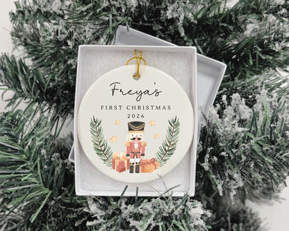 Personalised First Christmas Decoration Baby's First Xmas Tree Ornament Gift