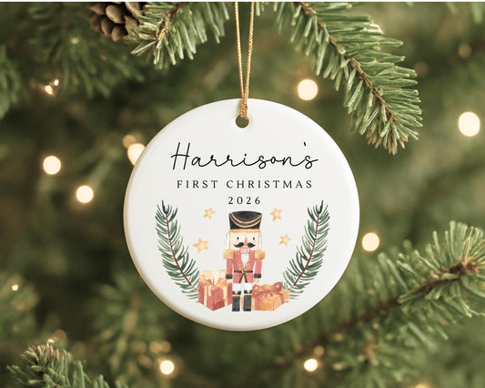 Personalised First Christmas Decoration Baby's First Xmas Tree Ornament Gift