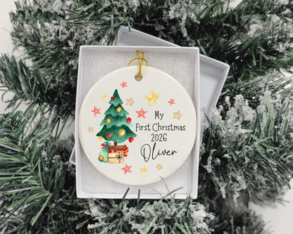 My First Christmas Decoration Personalised Baby Xmas Tree Ornament 2025 Gift