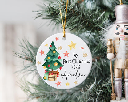 My First Christmas Decoration Personalised Baby Xmas Tree Ornament 2025 Gift