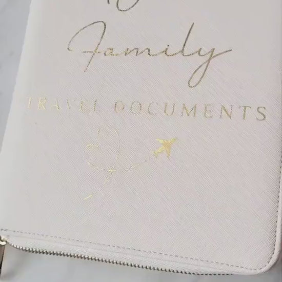 Family Passport Holder Travel Documents Personalised Pouch