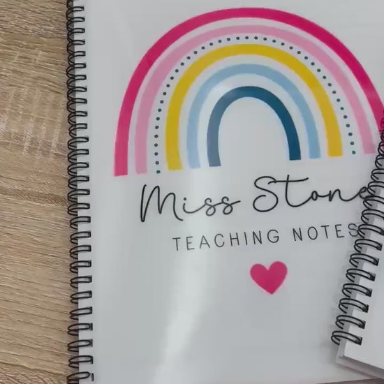 Personalised Teacher Gift Notebook End of School Term Thank you Present