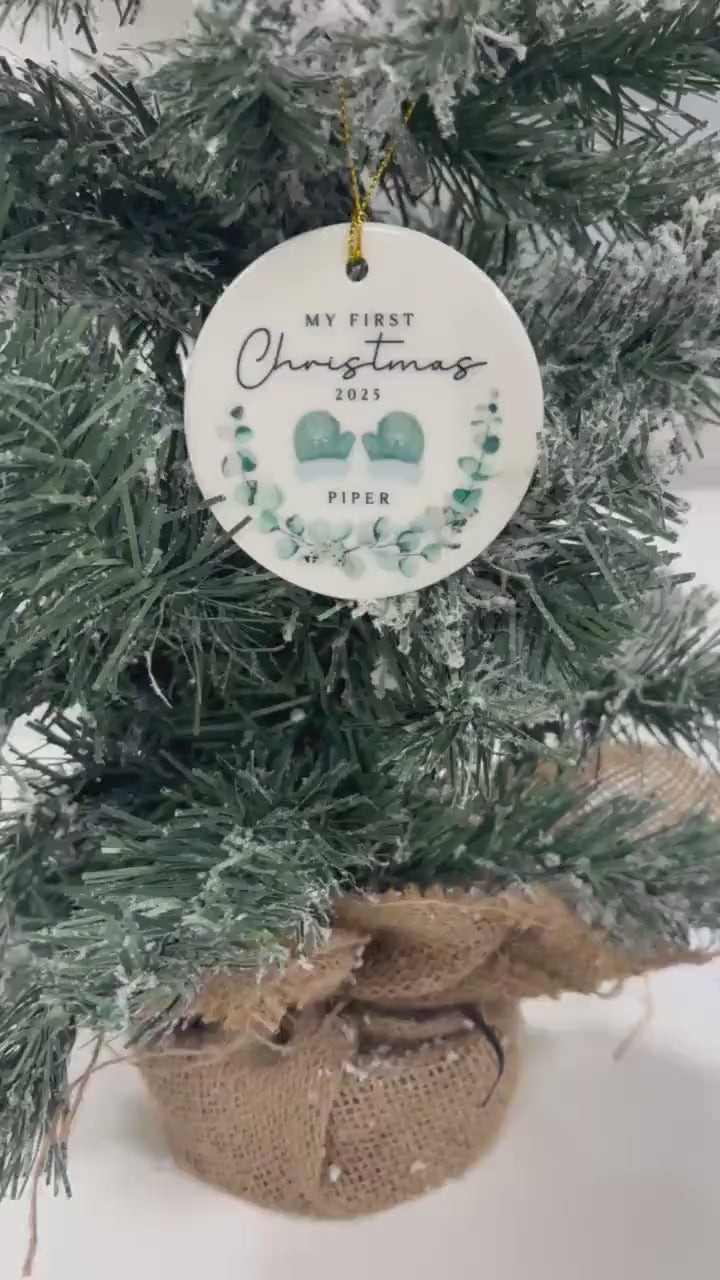 My First Christmas Ornament Personalised Baby First Xmas Decoration 2025 Gift